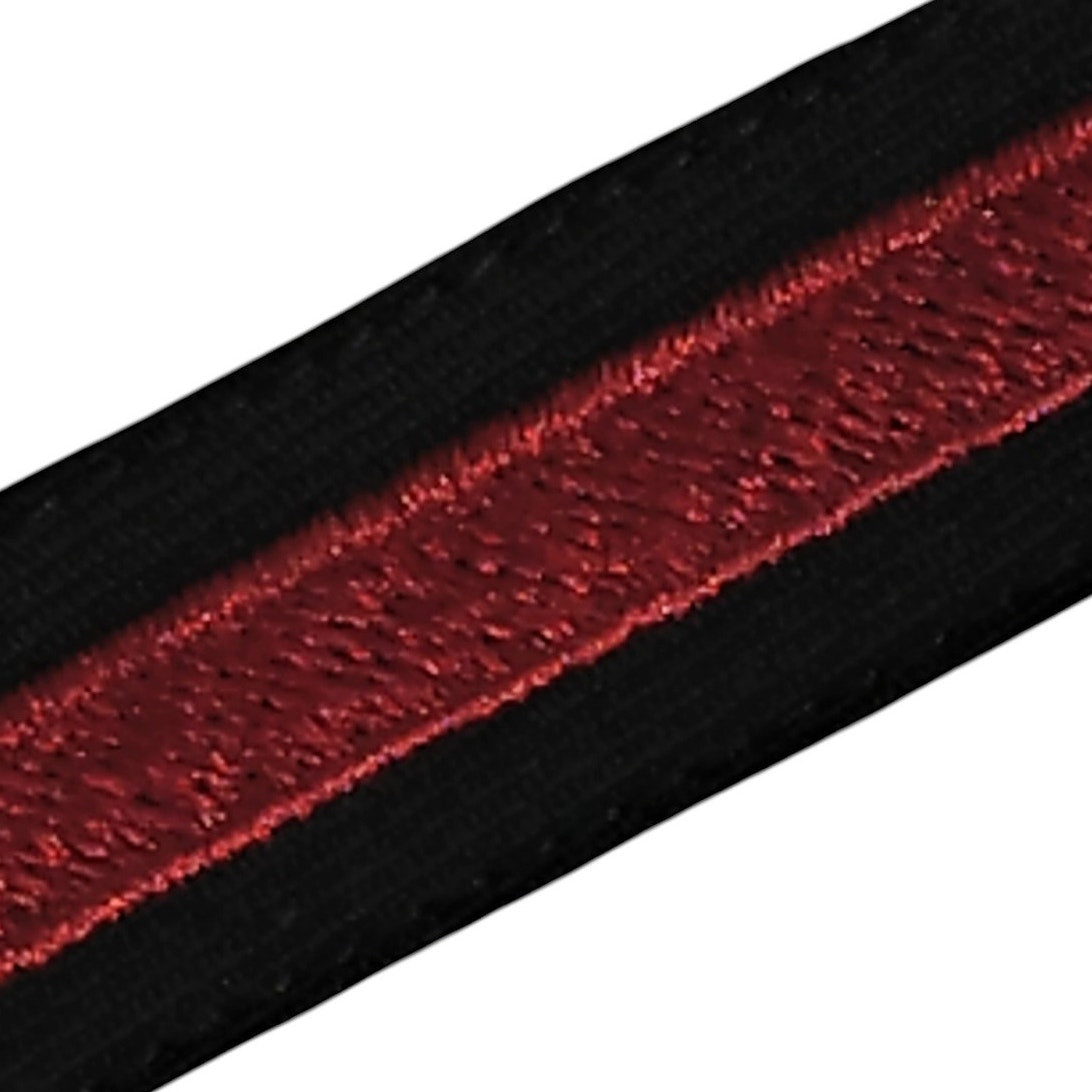 Navy Enlisted Male Hash Mark – Red Embroidered on Blue Serge, Vanguard, 6-1/2" x 1", 1 Stripe