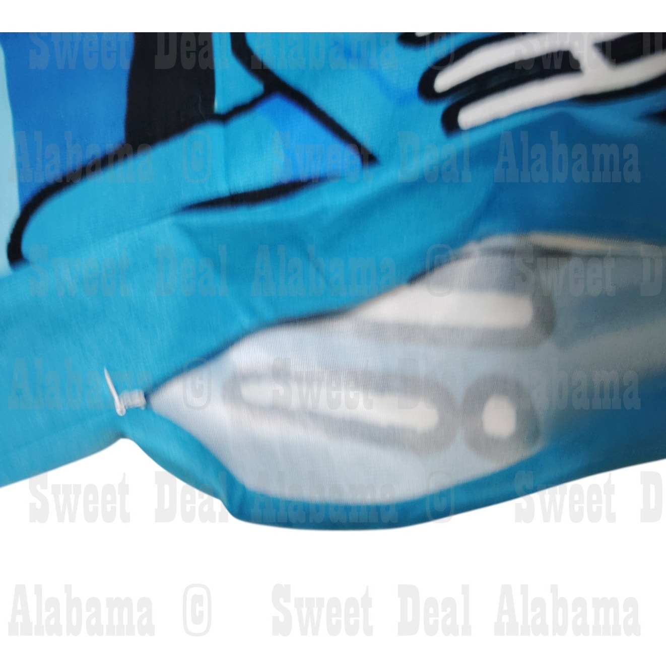 Pillow Case 29" x 19" w/ 10" Zipper W/ Finger over mouth, Text Stating SHHHHHHH!