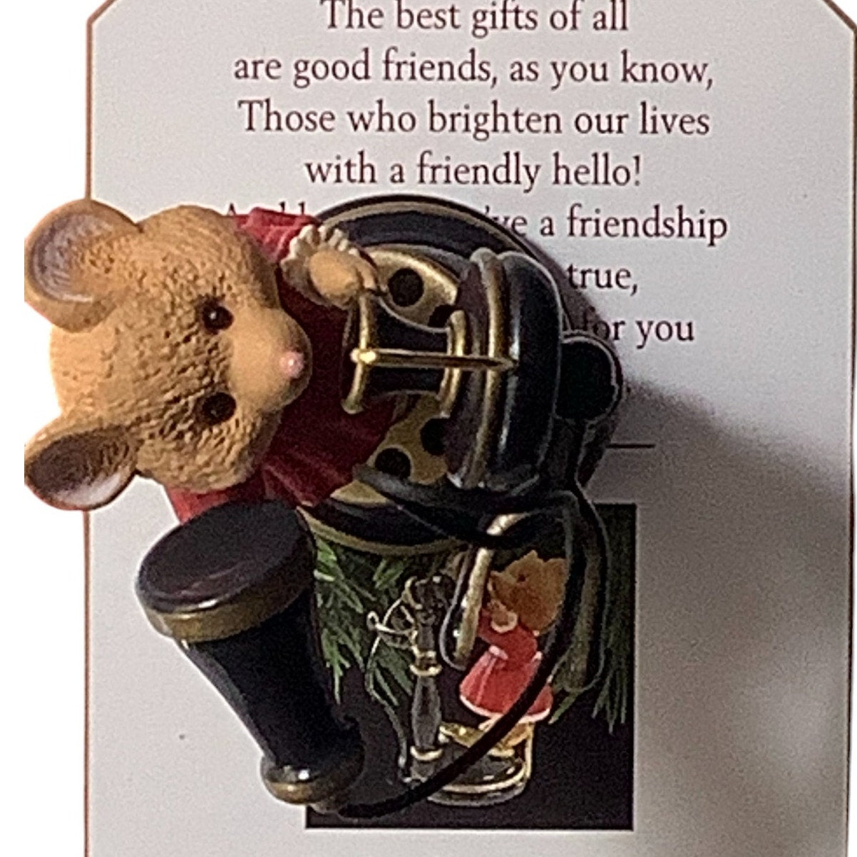 2PK Hallmark 1999 Keepsake Ornaments, Friendship Hello Hello MPN: QX6777 / 06777