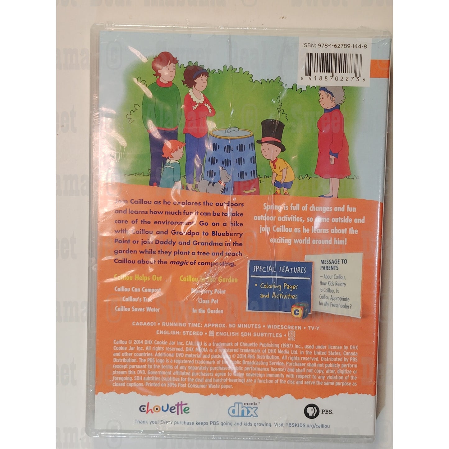 Caillou: Caillou's Garden Adventures & Puzzle (2012 DVD) Family, PBS Kids
