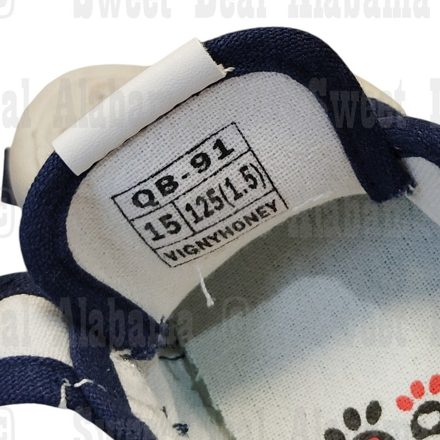 Baby's First Walking Shoes, Soft Rubber Sole Infant Size 5.5, Cotton, Non-Slip