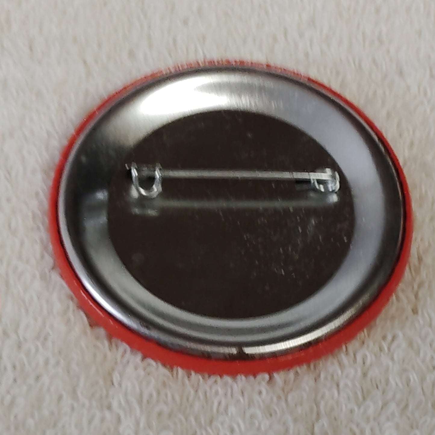 VTG Secret Society of Happy People Pinback Button 2-3/8" Red Parade Motto