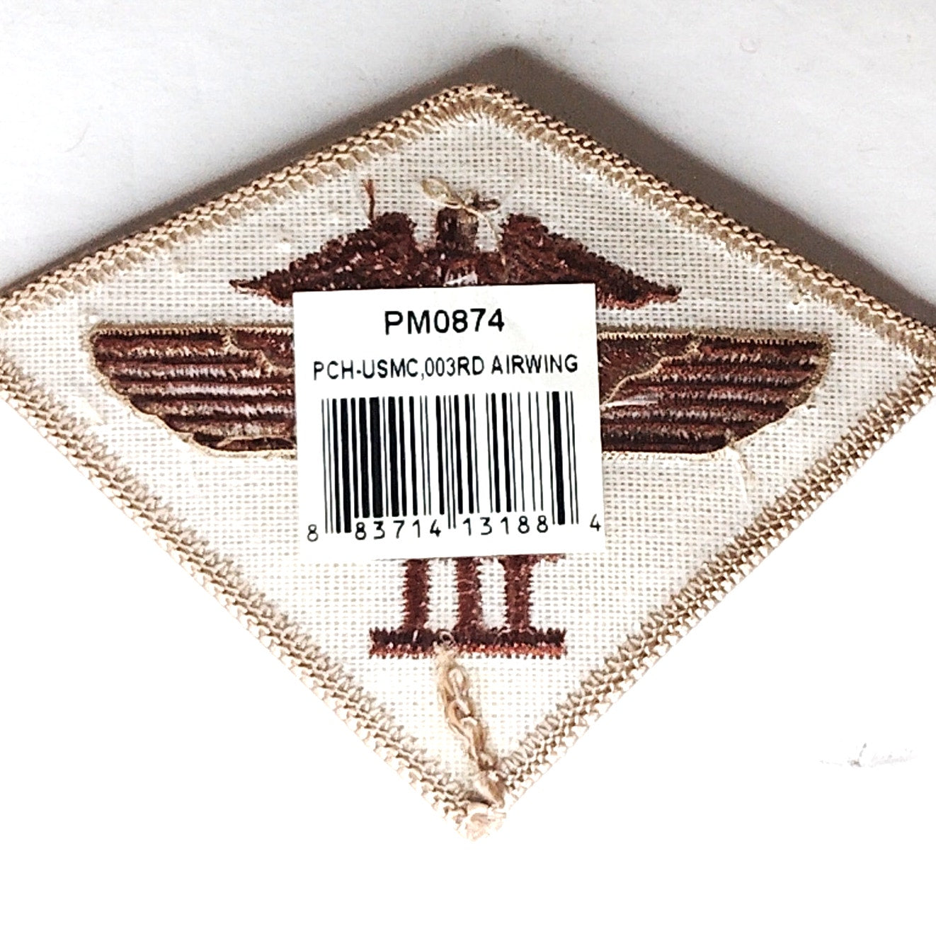 USMC 3rd Marine Aircraft Wing Patch Desert Tan 3‑7/8" × 2‑7/8" Patch