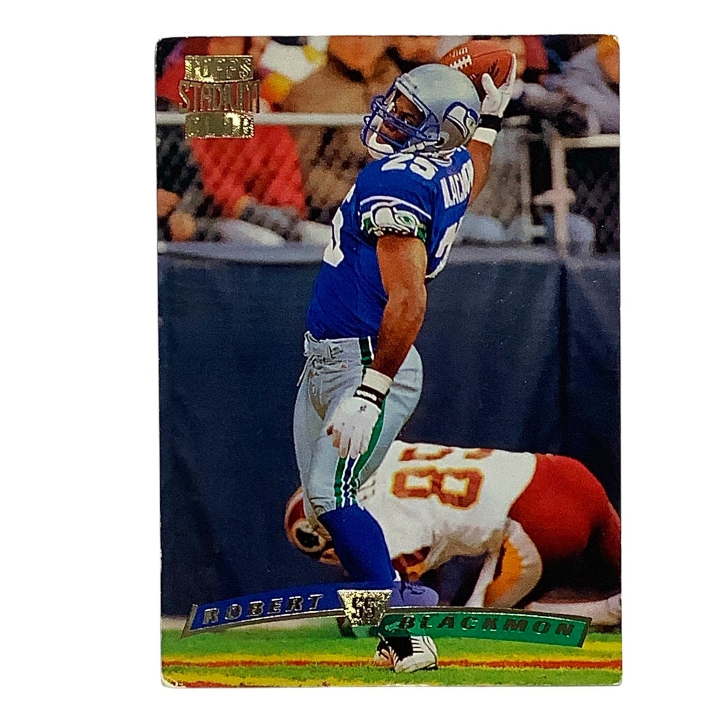 Robert Blackmon, Seattle Seahawks, NFL 1996 Topps Stadium Club Card 43, VG