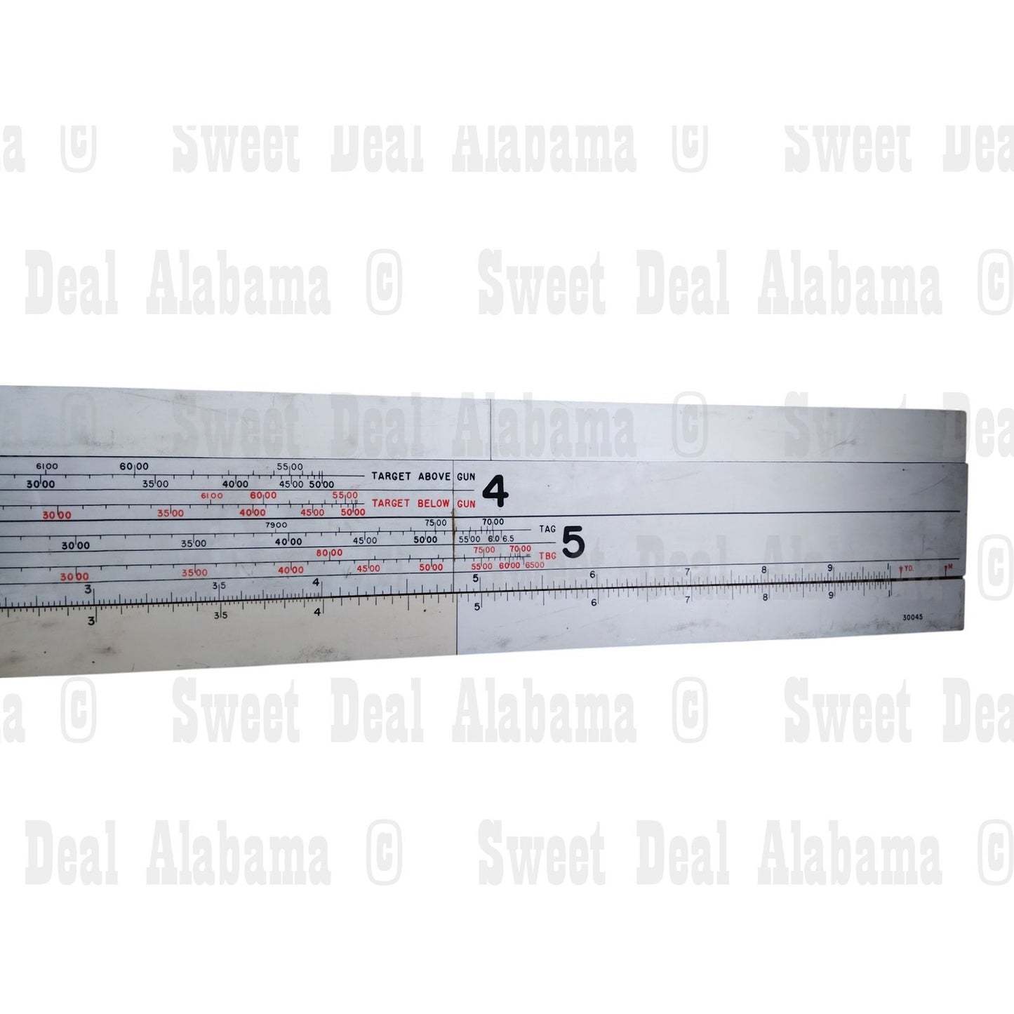 Military Vernier Training – 58"x9" Survey/Artillery Instruction, WWII-Era Style