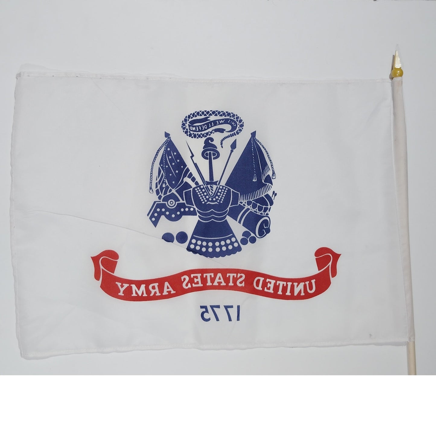 4-PK U.S. Army 12x18in Stick Flags 30" Wooden Staff – Bold Dye‑Sublimated Colors