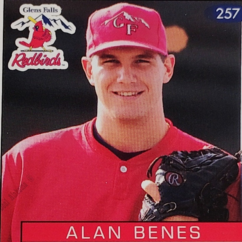 Alan Benes, Glen Falls Redbirds, No. 257, 93-94 Fleer Excel Minor Leagues