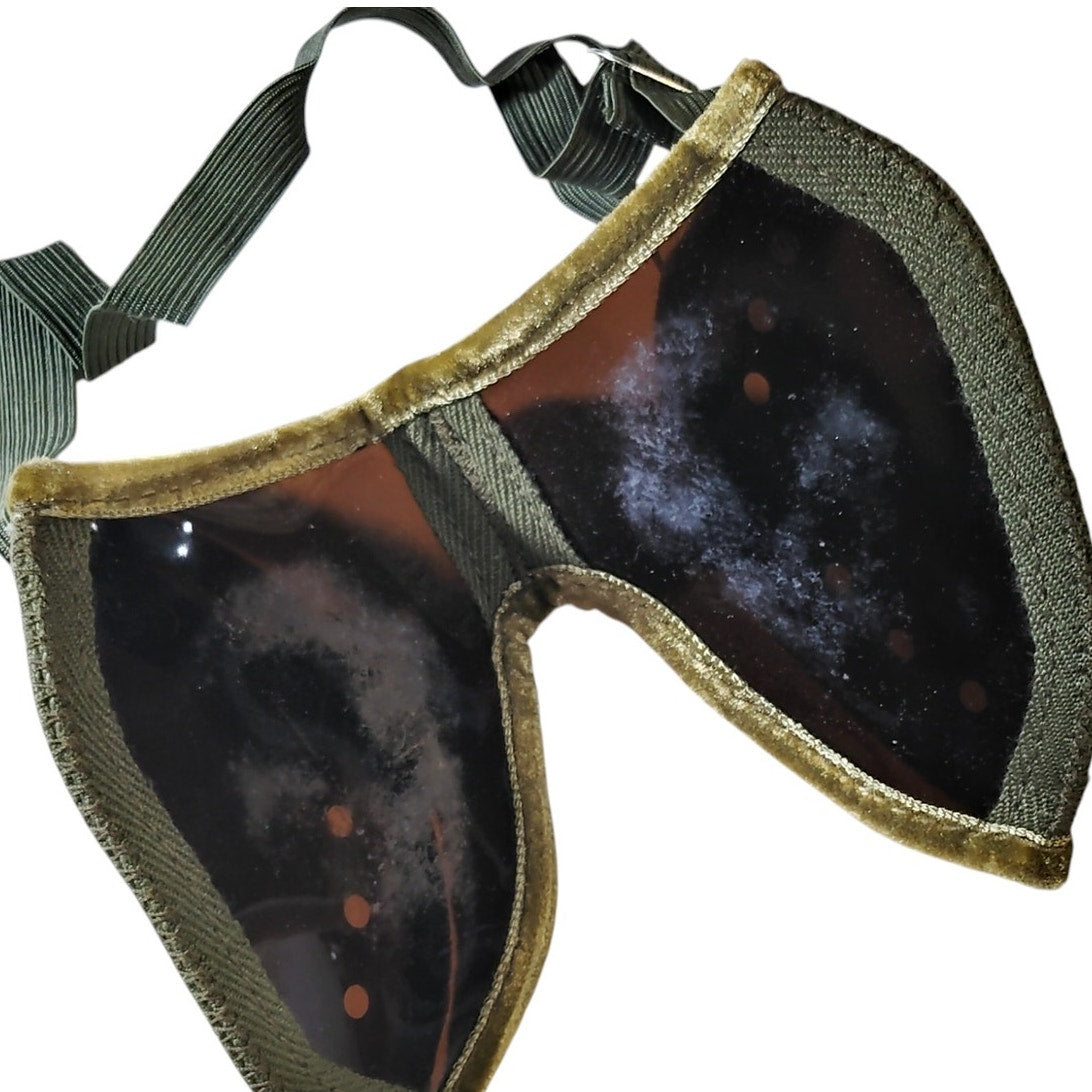 1966 USMC Snow Goggles Vietnam Era Military Issue w/ Case Cold Weather Gear