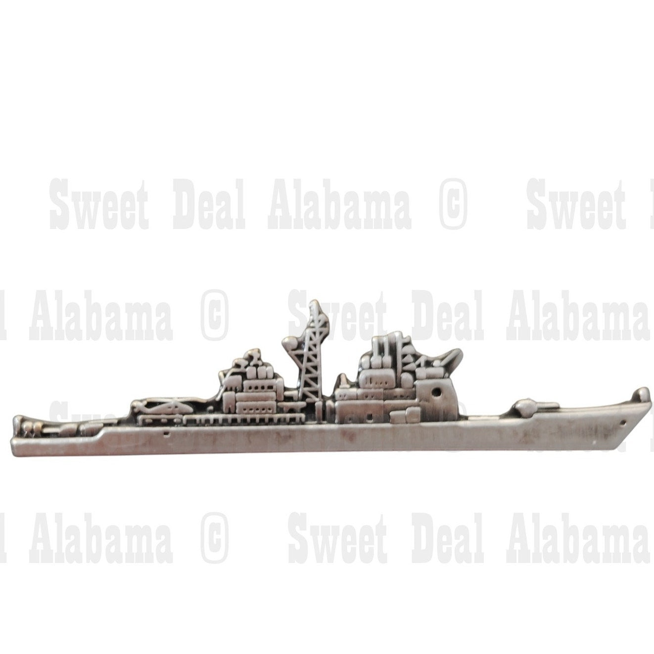 Large Aegis Cruiser Ship Collector's Hat, Lapel, Brooch Pin 2-1/2"W x 5/8"H
