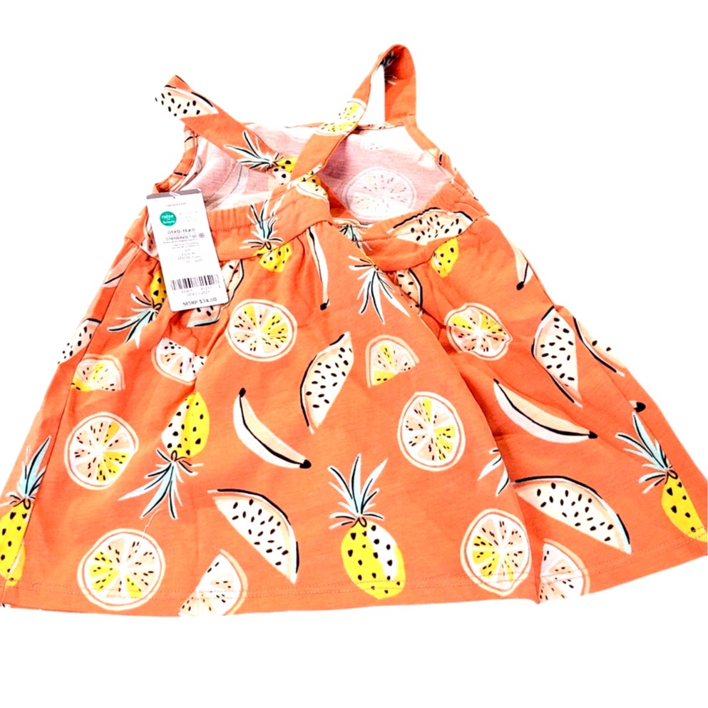 Carter's Toddler Girls Fruit Tank and Chambray Shorts, 2 Piece Set, 5T, 5A