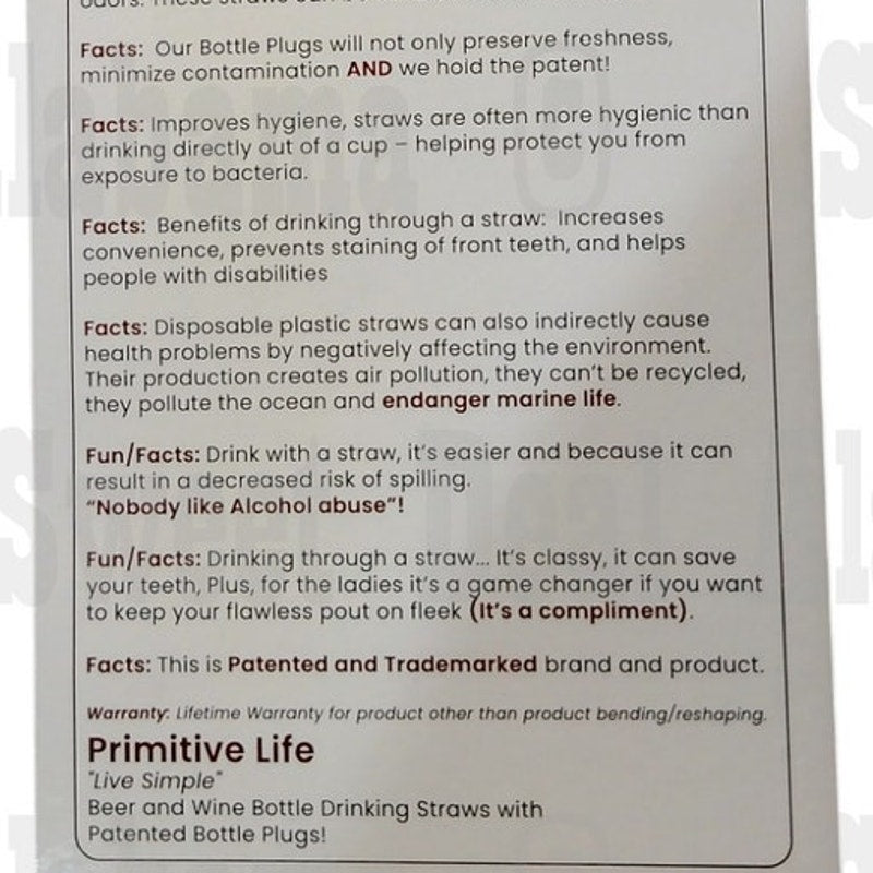 Primitive Life Stainless Steel Drinking Straws Kit – Wine & Beer Bottle Lengths