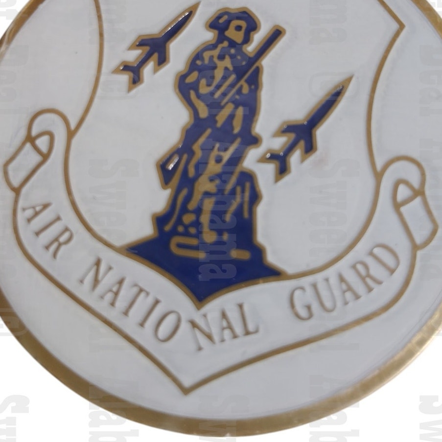 U.S. Air National Guard Novelty Emblem, 2" Display Plaque Sticker Emblem