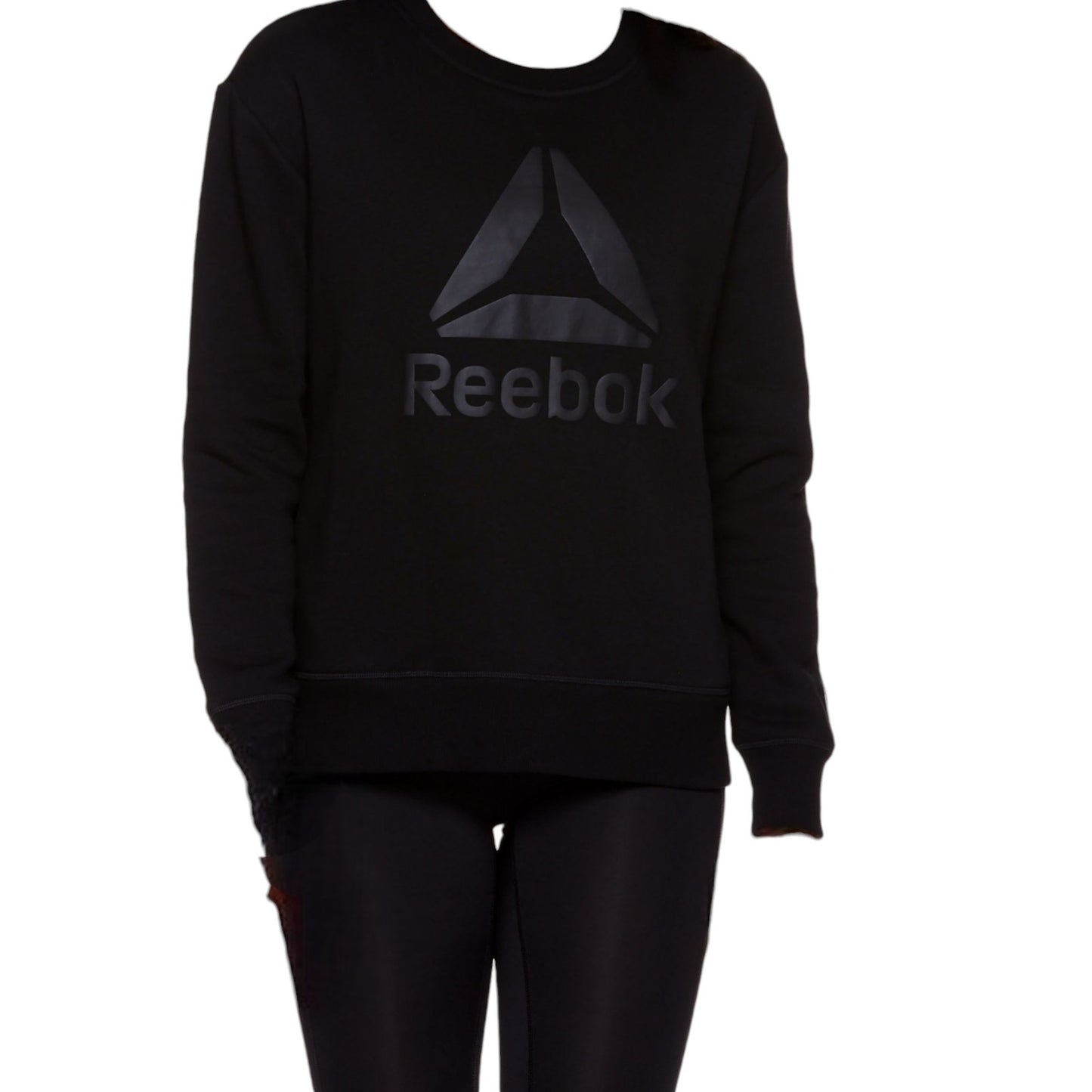 Reebok Women's Supersoft Gravity Crew Sweatsuit Shirt & Pants w/ Pockets, SM