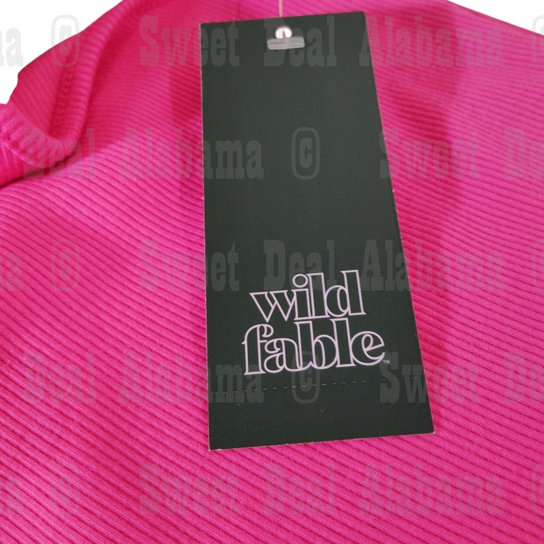 Women's Sleeveless Convertible Knit Bodycon Dress, Medium, Pink - Wild Fable
