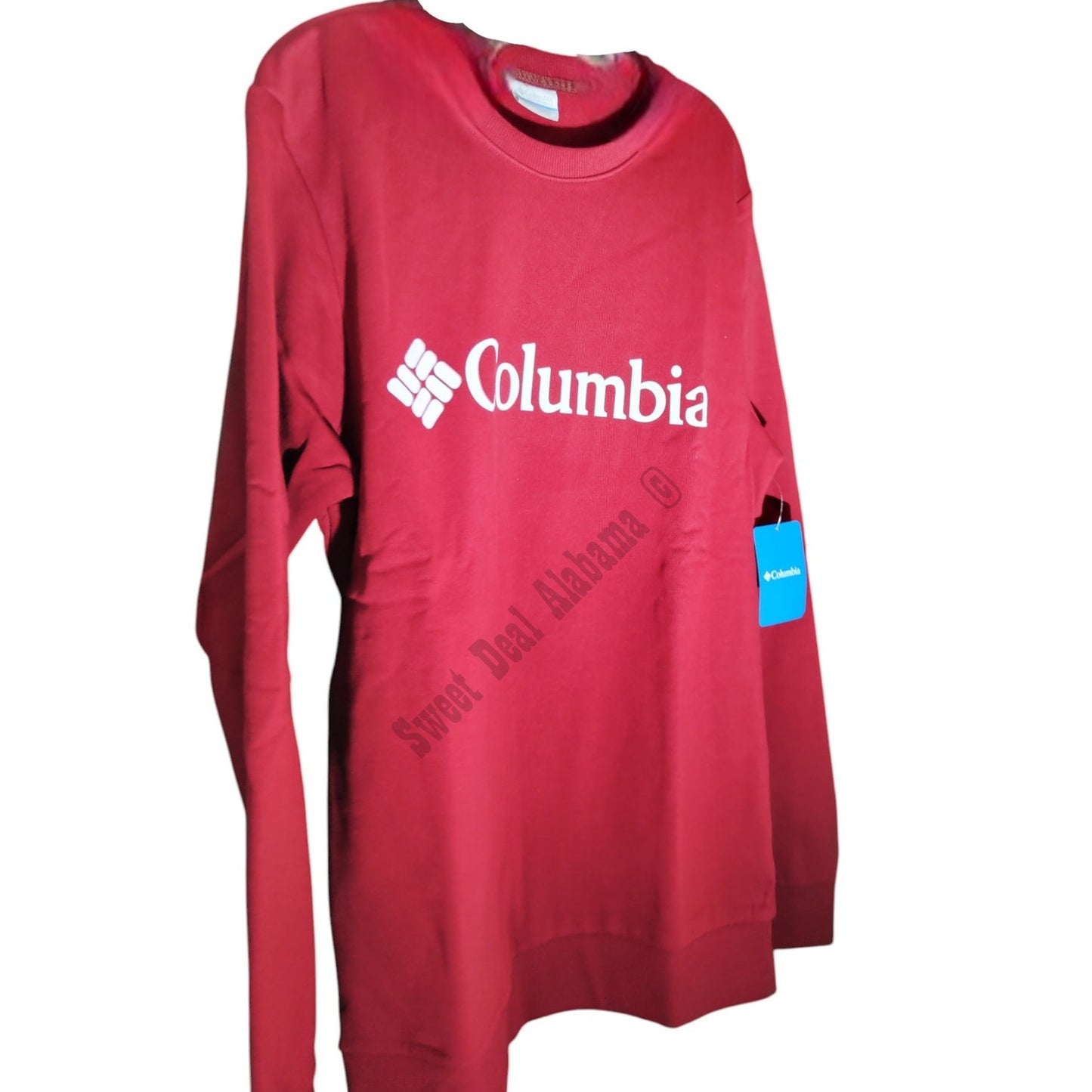 Columbia Sportwear, Noe Valley III Crew, Crimson, Medium Fleece Sweatshirt, NWT