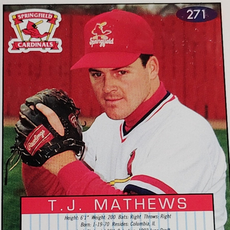 T.J. Mathews, Springfield Cardinals, #271, 93-94 Fleer Excel Minor Leagues