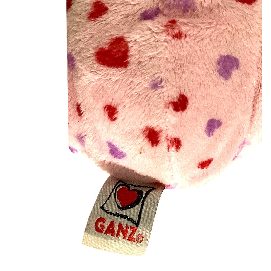 2010 Webkinz Ganz Love Frog, Pink with Red/Purple Hearts, 9" EUC