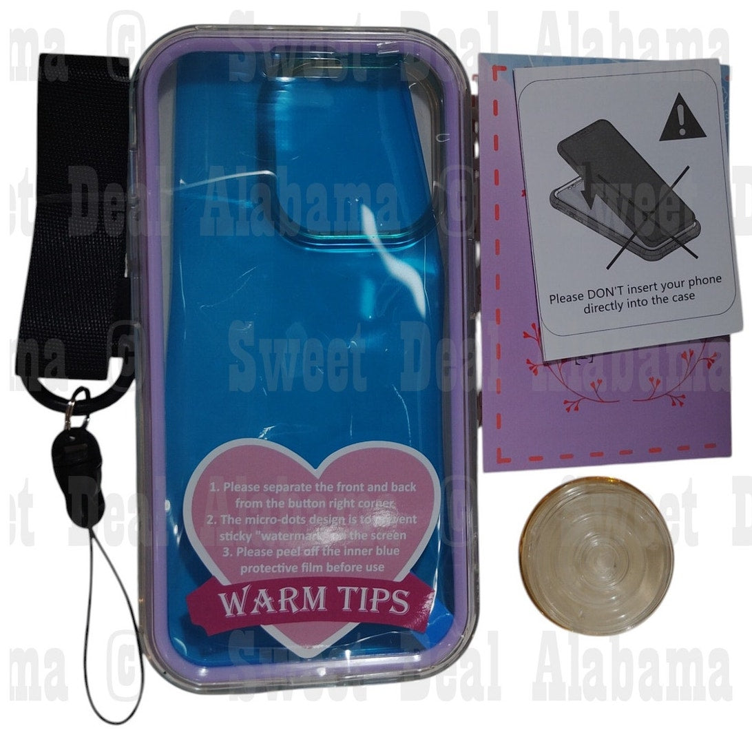 For iPhone 14 Pro (6.1" 2022 Release) Case, Featuring Clear Case, Hearts Design