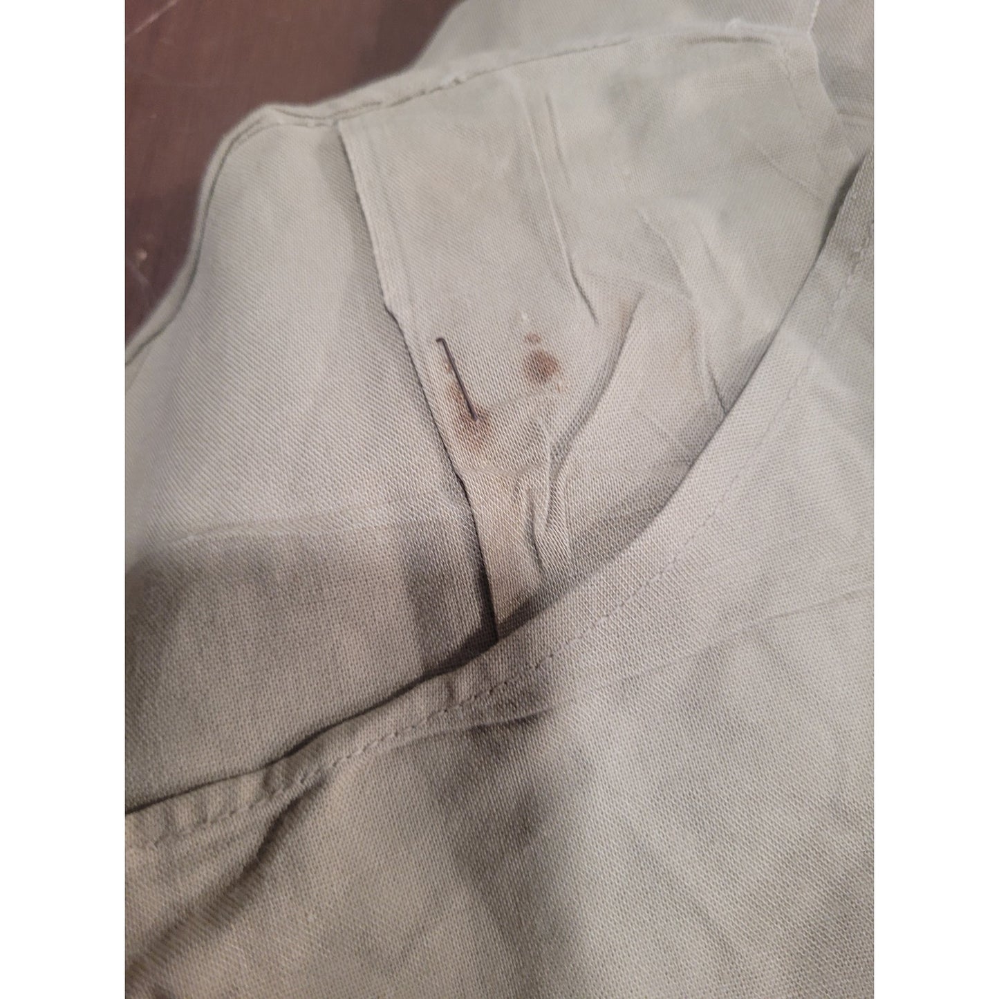 Korean War Era USMC Khaki Cotton Short Sleeve Shirt – Size Small