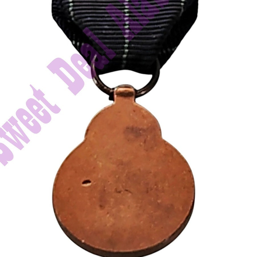 Navy Expert Rifleman Mini Medal (3/4"D) Ribbon (3/4"W) Overall 2-1/4"H