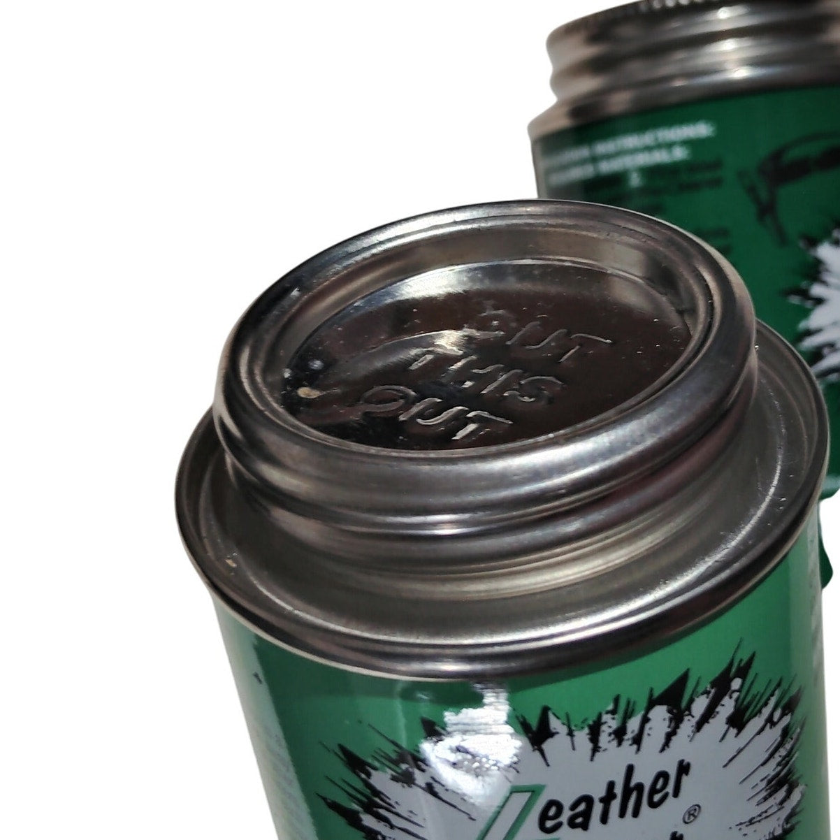 Leather Luster Hi Gloss BLACK Brilliant Leather Finish 12oz Includes Finish, Wool Pad & Instructions
