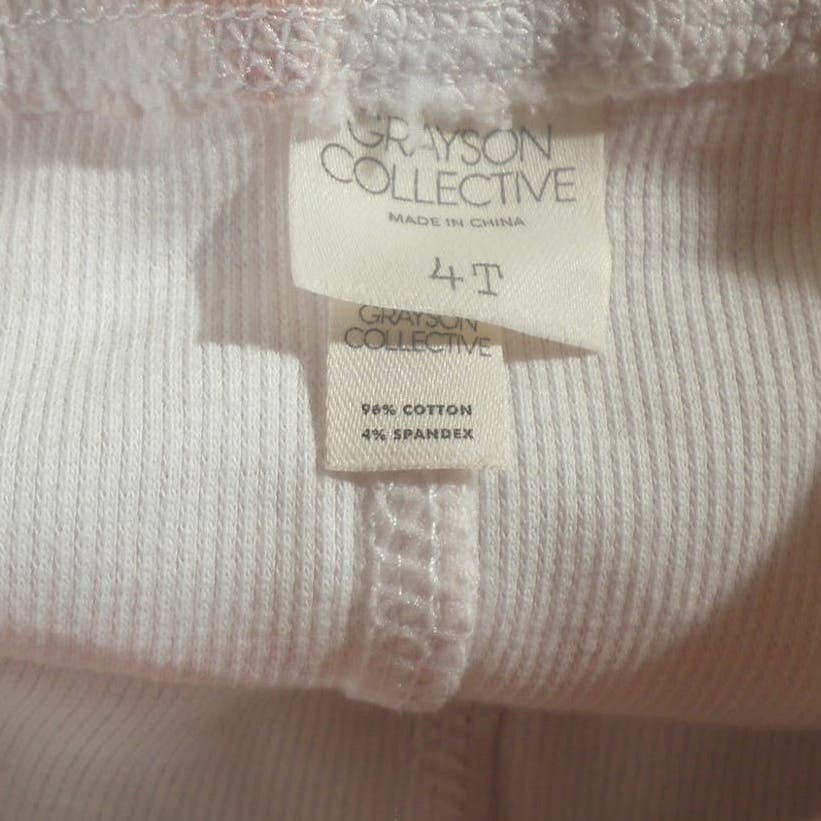 Grayson Collective Toddler Girls' Ribbed Leggings, Size 4T - Pink Tie-Dye, NWT