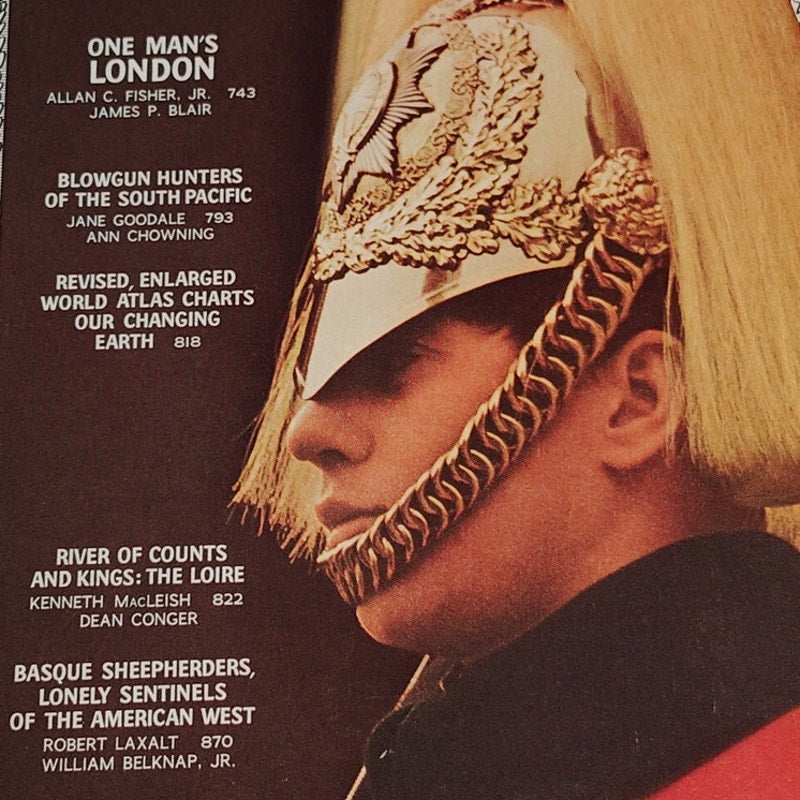 National Geographic June 1966 Loire River, Basque Sheepherders & Blowgun Hunters
