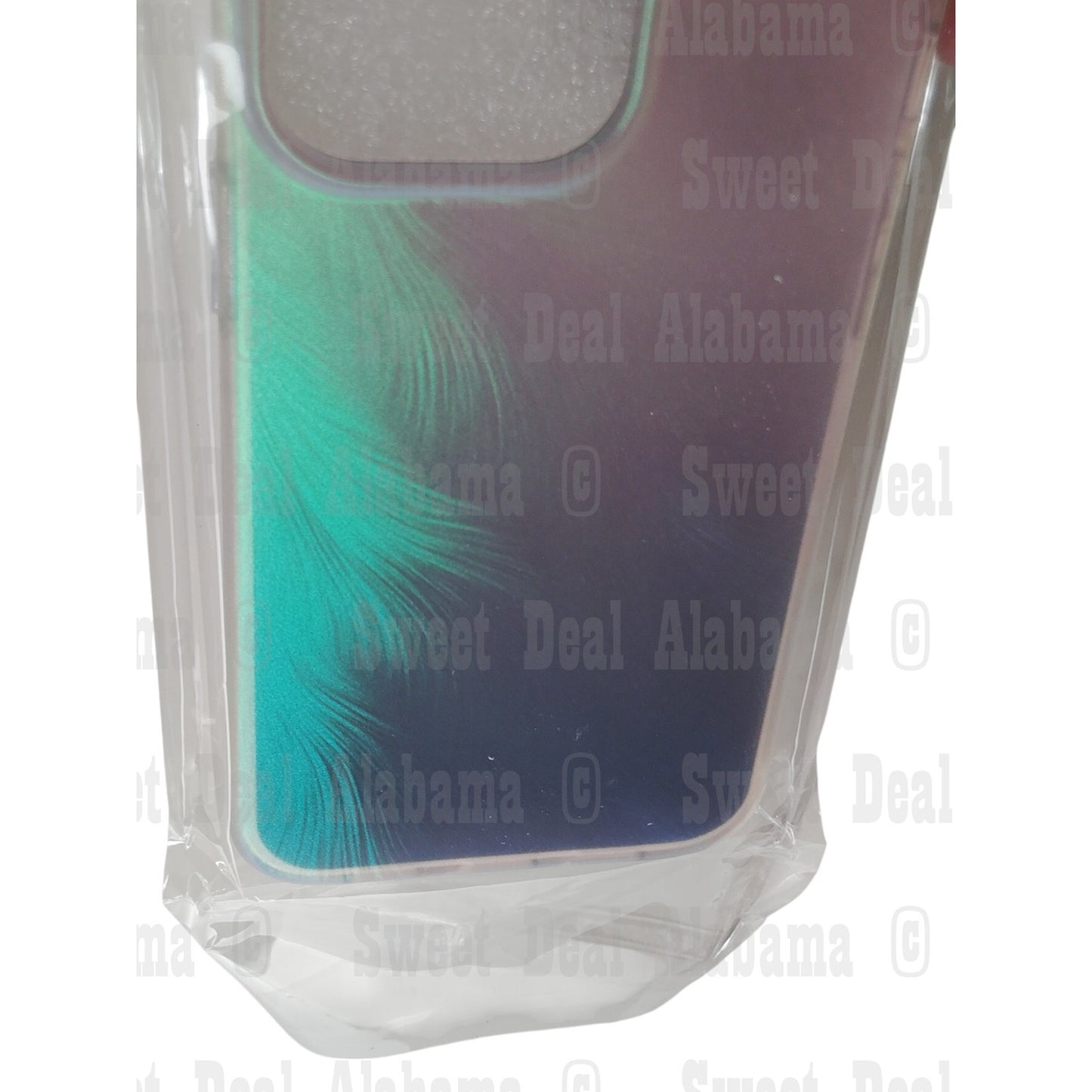 Skylmw Case For iPhone 13 Pro, Green DT Hologram (Green Brush Strokes)