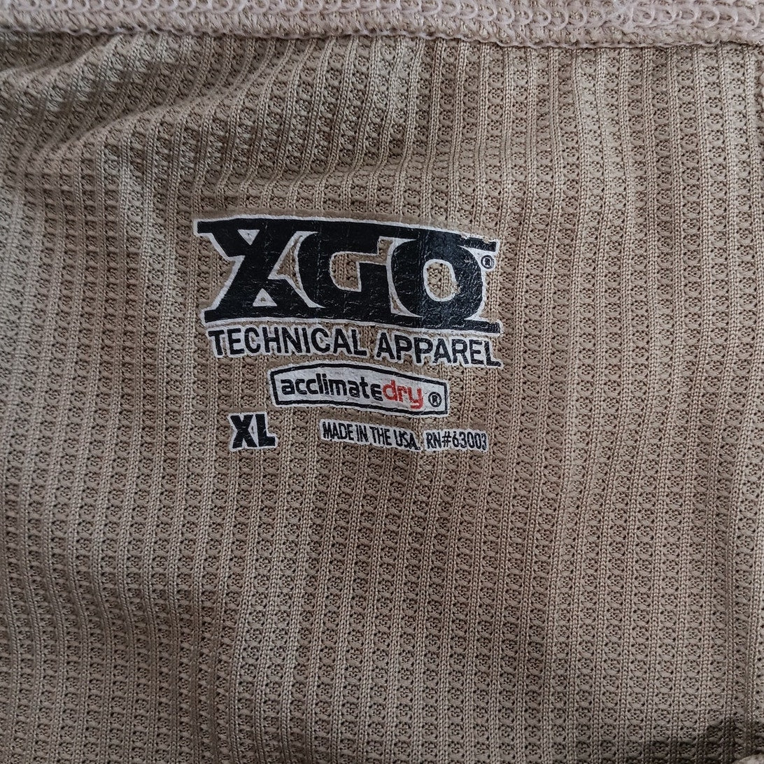 XGO Phase 2 Waffle Base Layer Pants - Desert Sand - XL - 100% Acclimate Dry, USA