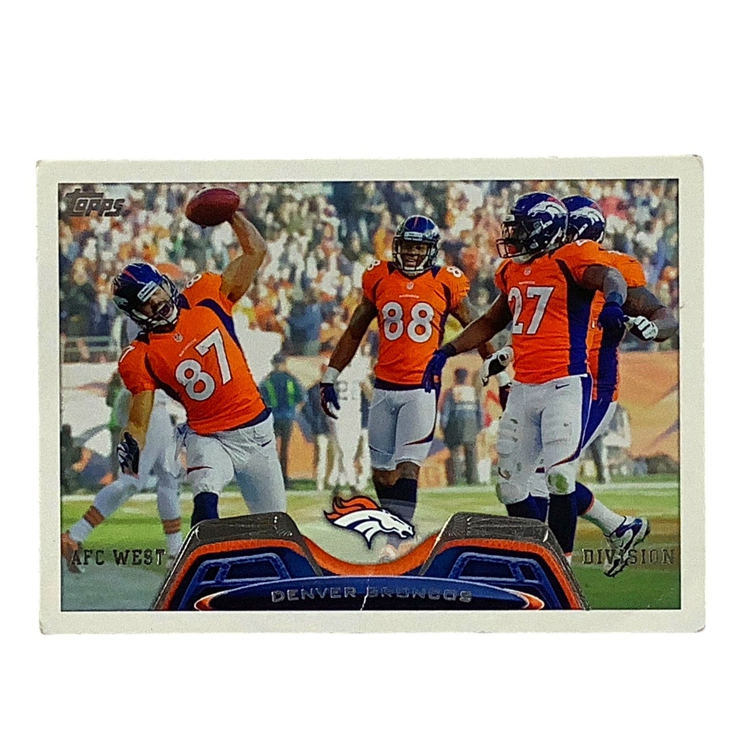 AFC West Division Card, NFL Topps 2013 Card 42, EX/NM