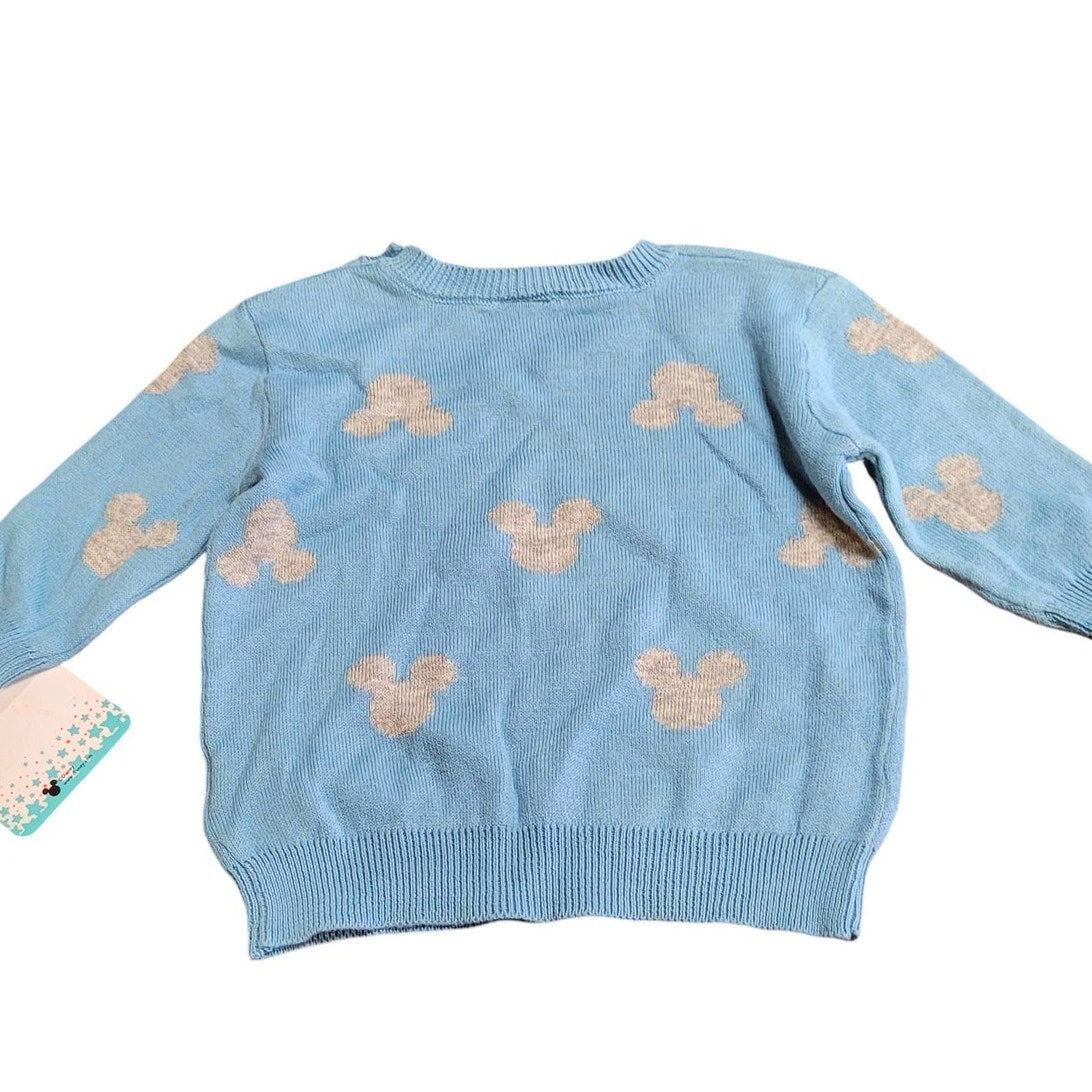 Baby Boys' Disney Mickey Mouse & Friends Pullover Sweater - Blue 3-6M