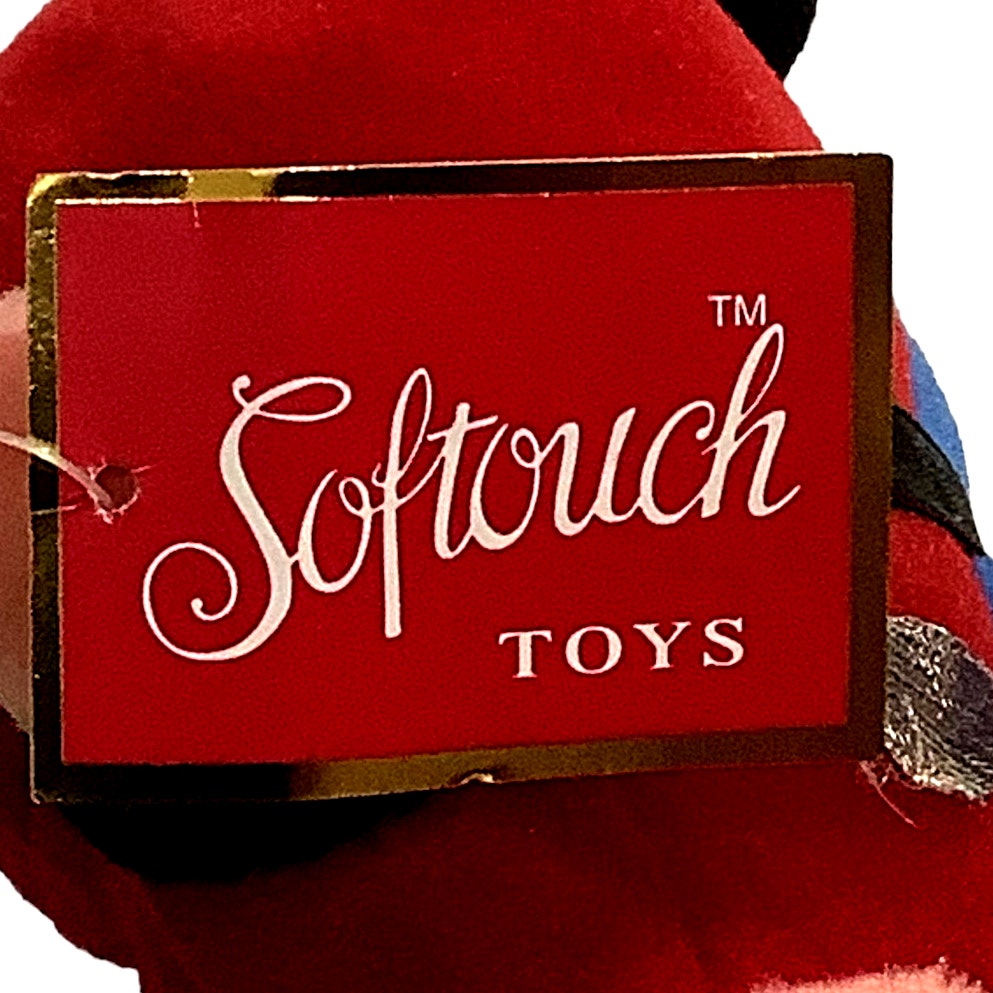 Vintage Softouch Toys Lee's Babies Nutcracker 7.25"H Plush Toy, Circa 1980's