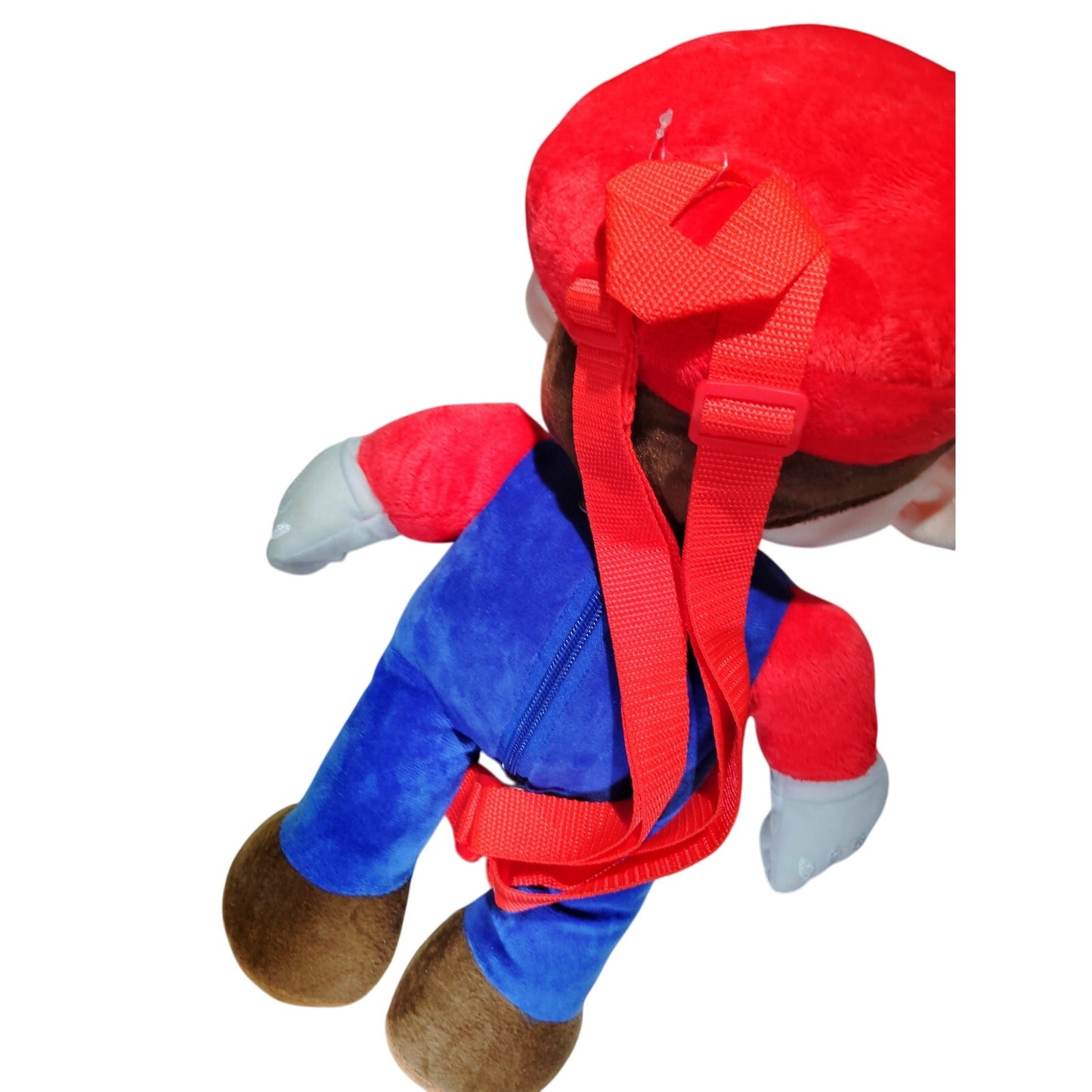 Kids' Mario Plush 16" Backpack - Red/Blue - Microplush Nintendo Character Bag