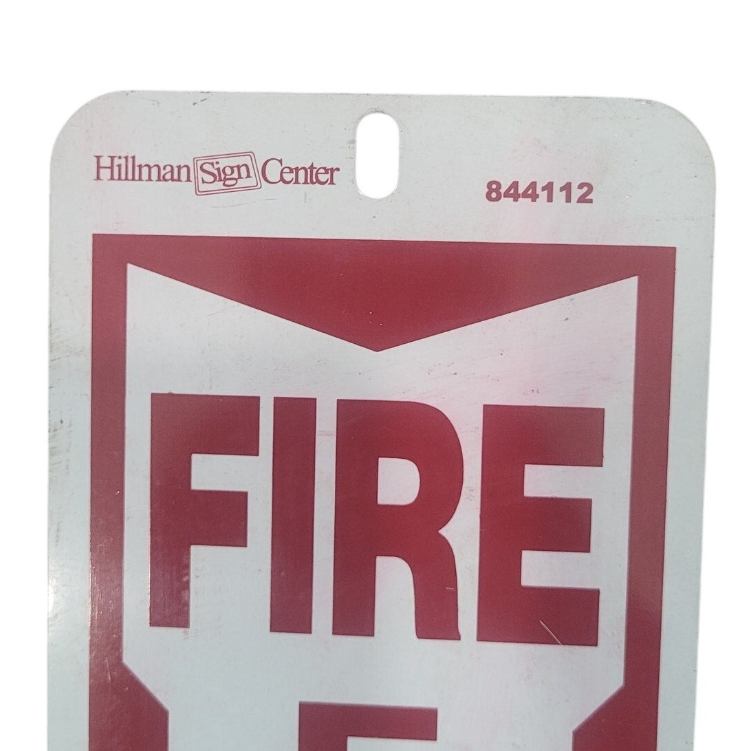 Fire Extinguisher Sign – English – Red/White 18" H x 4" W – Aluminum – Indoor/Outdoor Safety Marker
