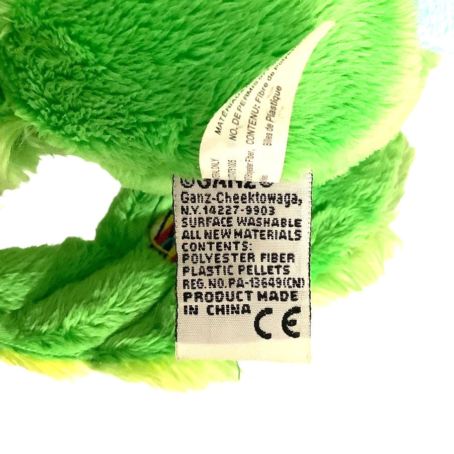 2008 Webkinz Ganz Parakeet, Green/Yellow Feathers, 9" EUC