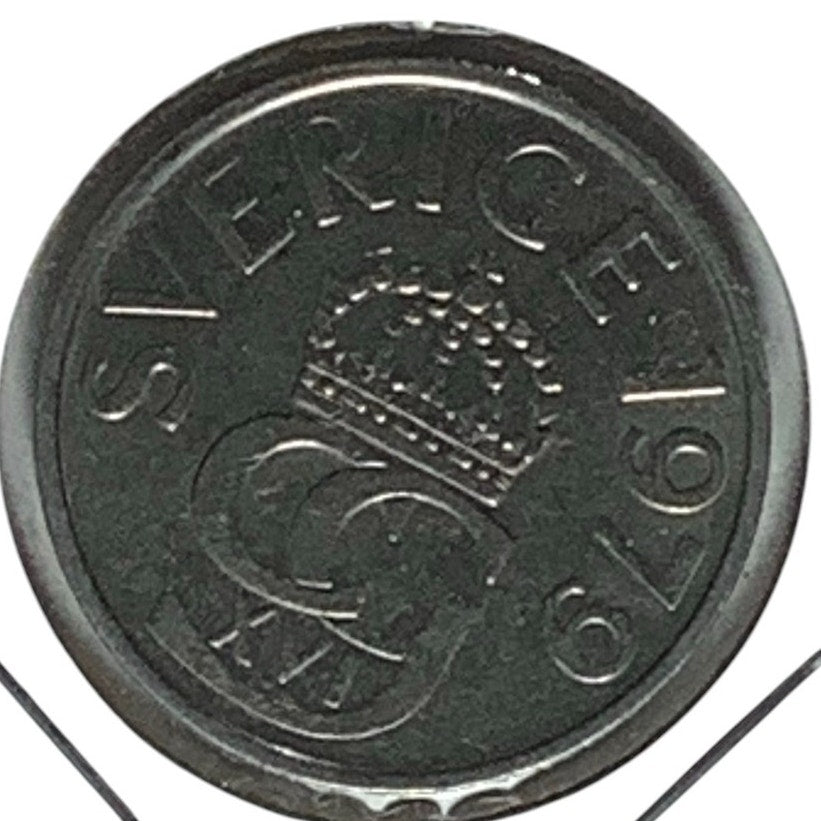 Sweden 5 kronor, 1978, Sveriges Riksbank, Monogram of King Carl XVI Gustaf