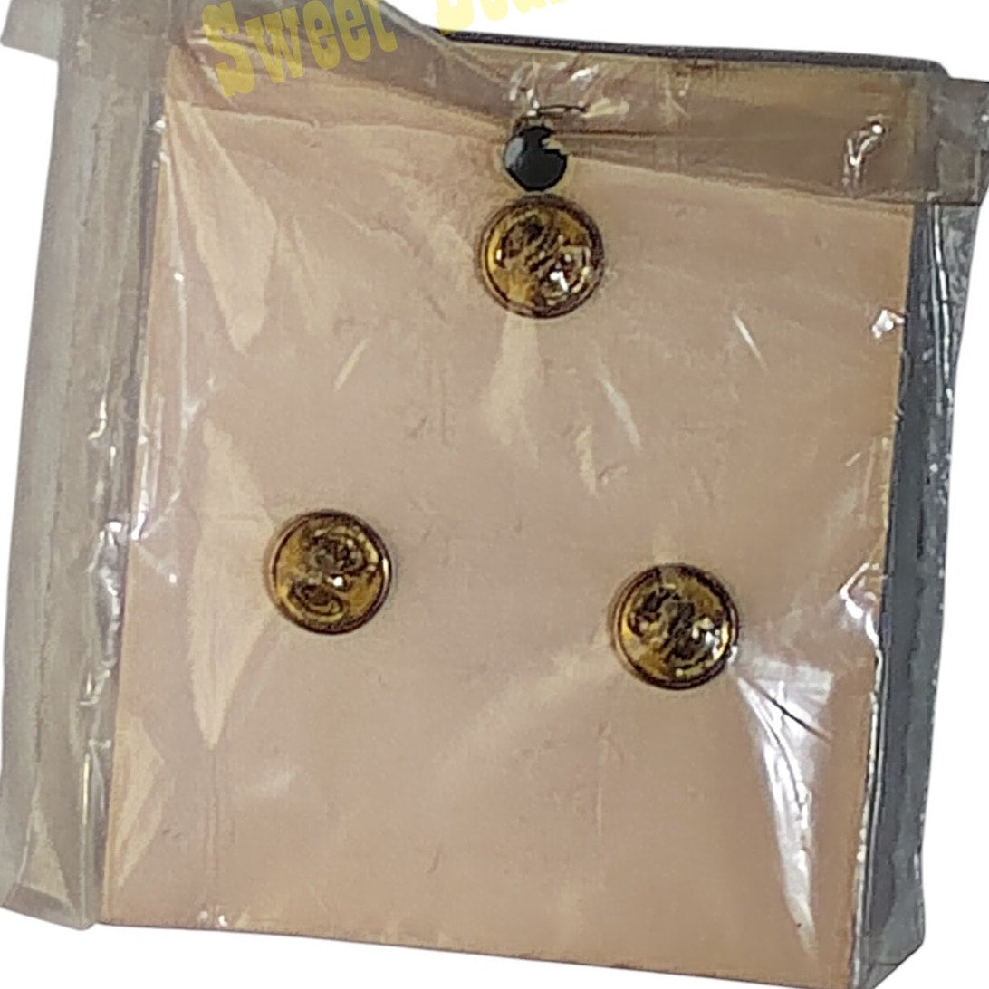 Heavy Vintage Navy Career Counselor Badge Pin, 2"D w/ 3 Clutch Back Pins Support