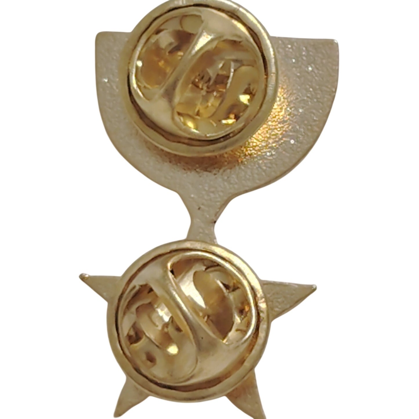 Miniature U.S. Silver Star Medal Mini Hat, Lapel Pin, 1‑1/8" × 3/4", Clutchback