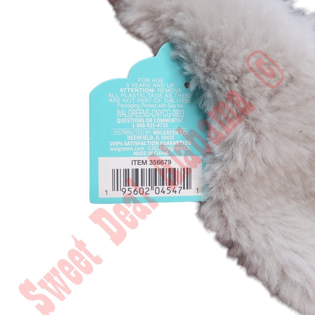 HUGme 14" Plush Bunny, Soft and Great Bedtime Cuddly, Gray, Ages 3+