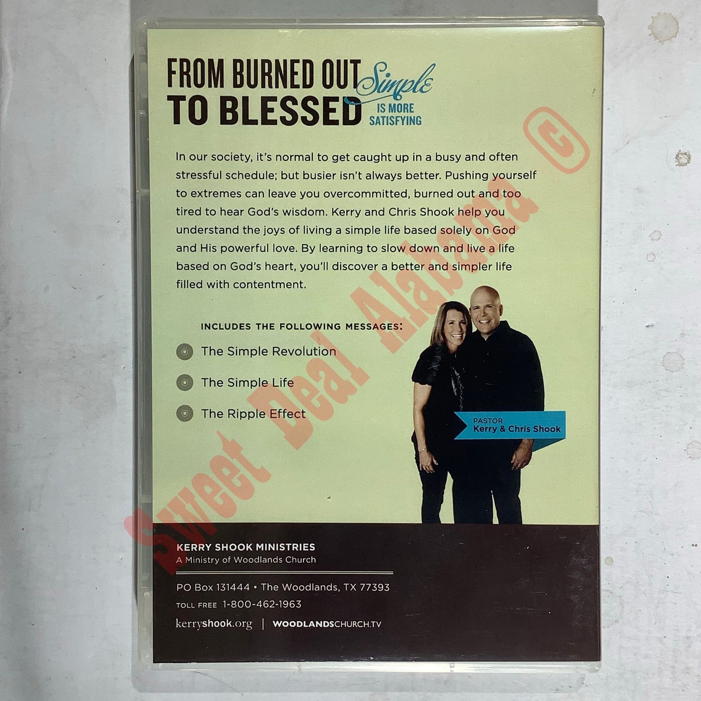 From Burned Out to Blessed, Simple is More Satifying, 3-CDs, Kerry & Chris Shook
