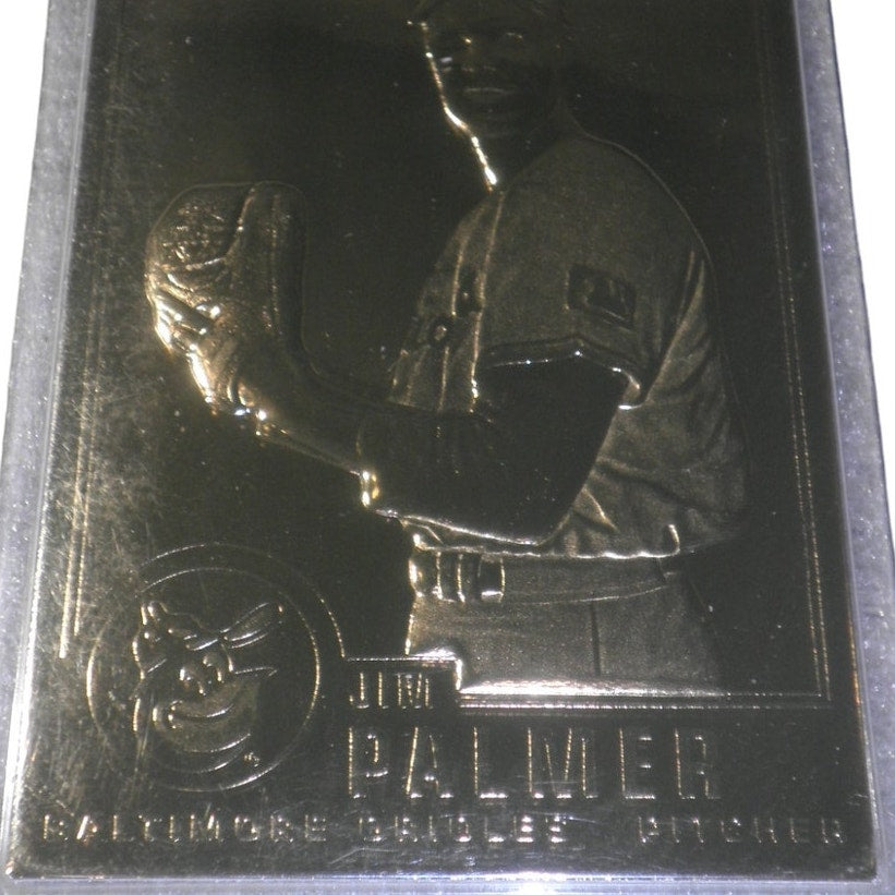 Jim Palmer 1996 Baltimore Orioles CMG Ind. 22k Gold Plated #4 Sealed Card