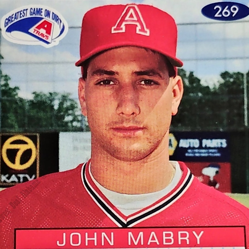 John Mabry, Arkansas Travs, #269, 93-94 Fleer Excel Minor Leagues