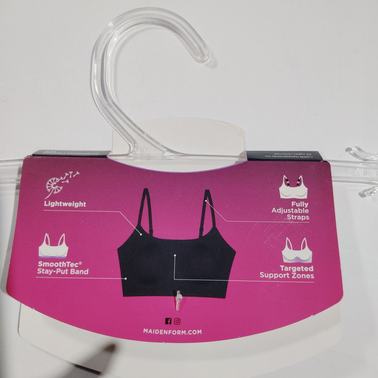 Bali Comfort Revolution Lace Wireless Bralette – Deep Cerise – Small – Women’s