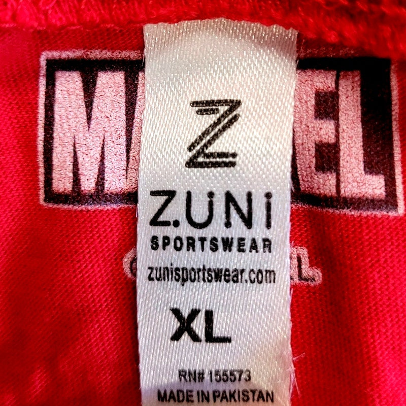 Big Girls Crew Neck Short Sleeve Captain Marvel Marvel Graphic T-Shirt, Red, XL