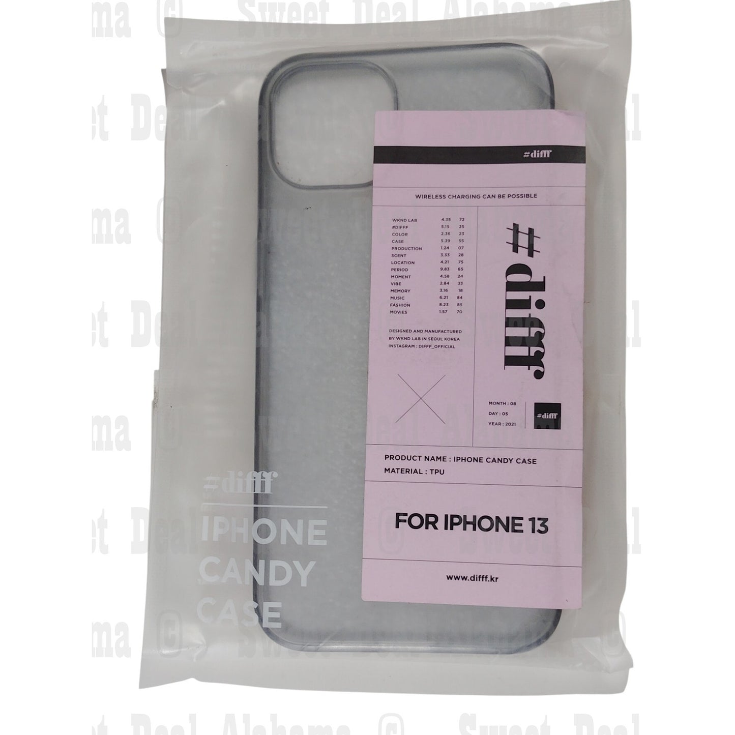 Difff Bumper Case For iPhone 13, Black