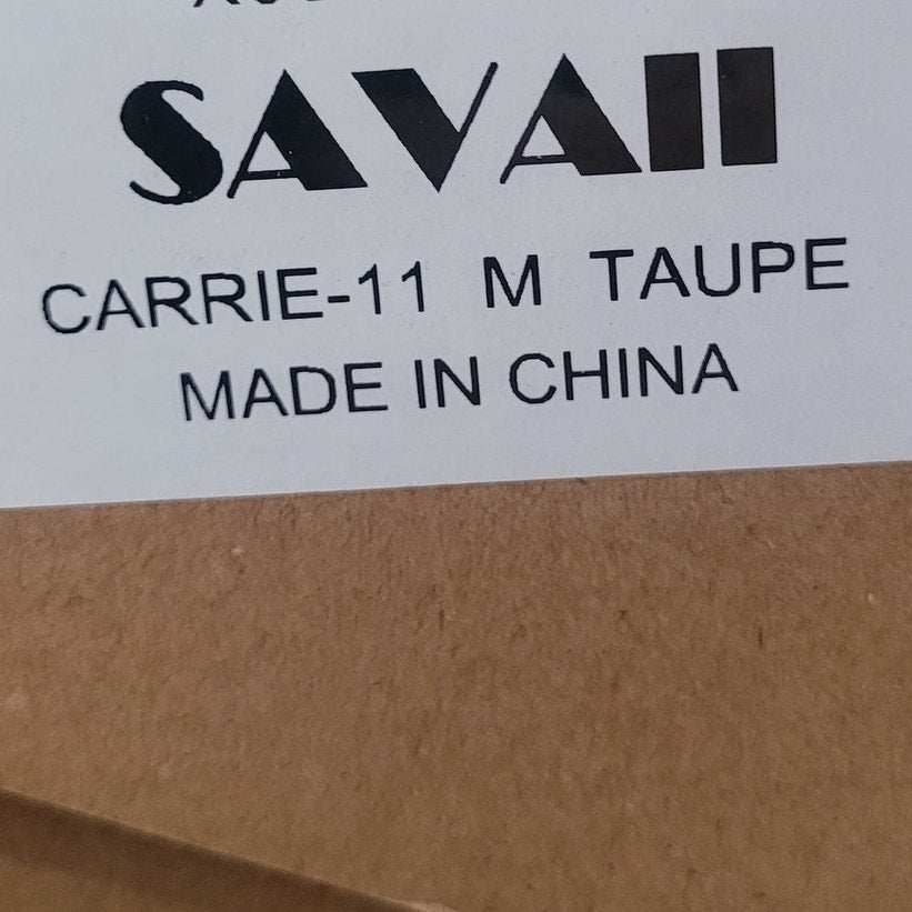 Savii Women’s Carrie Zipper Ankle Booties – Taupe – 11 M