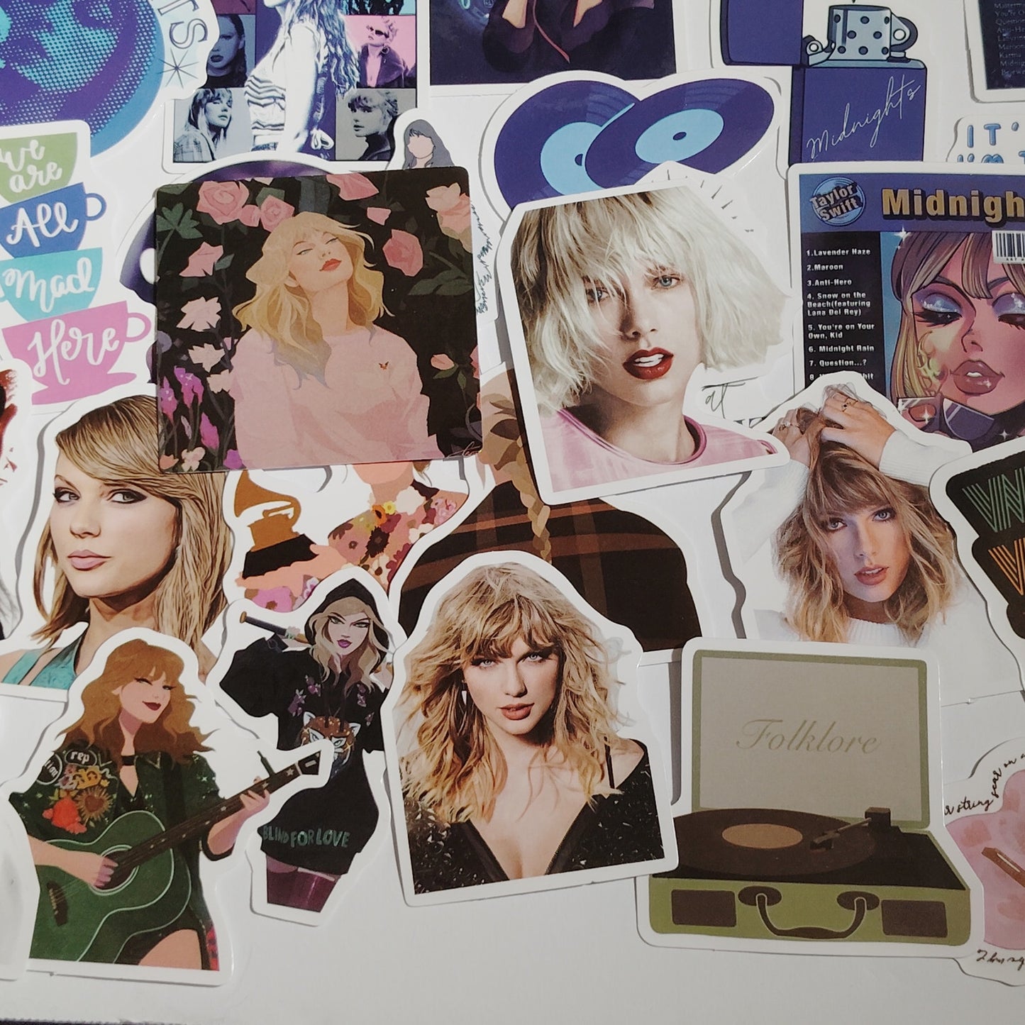 Lot/100 Assorted Style Taylor Swift Stickers Perfect for Scrapbooking & Crafts