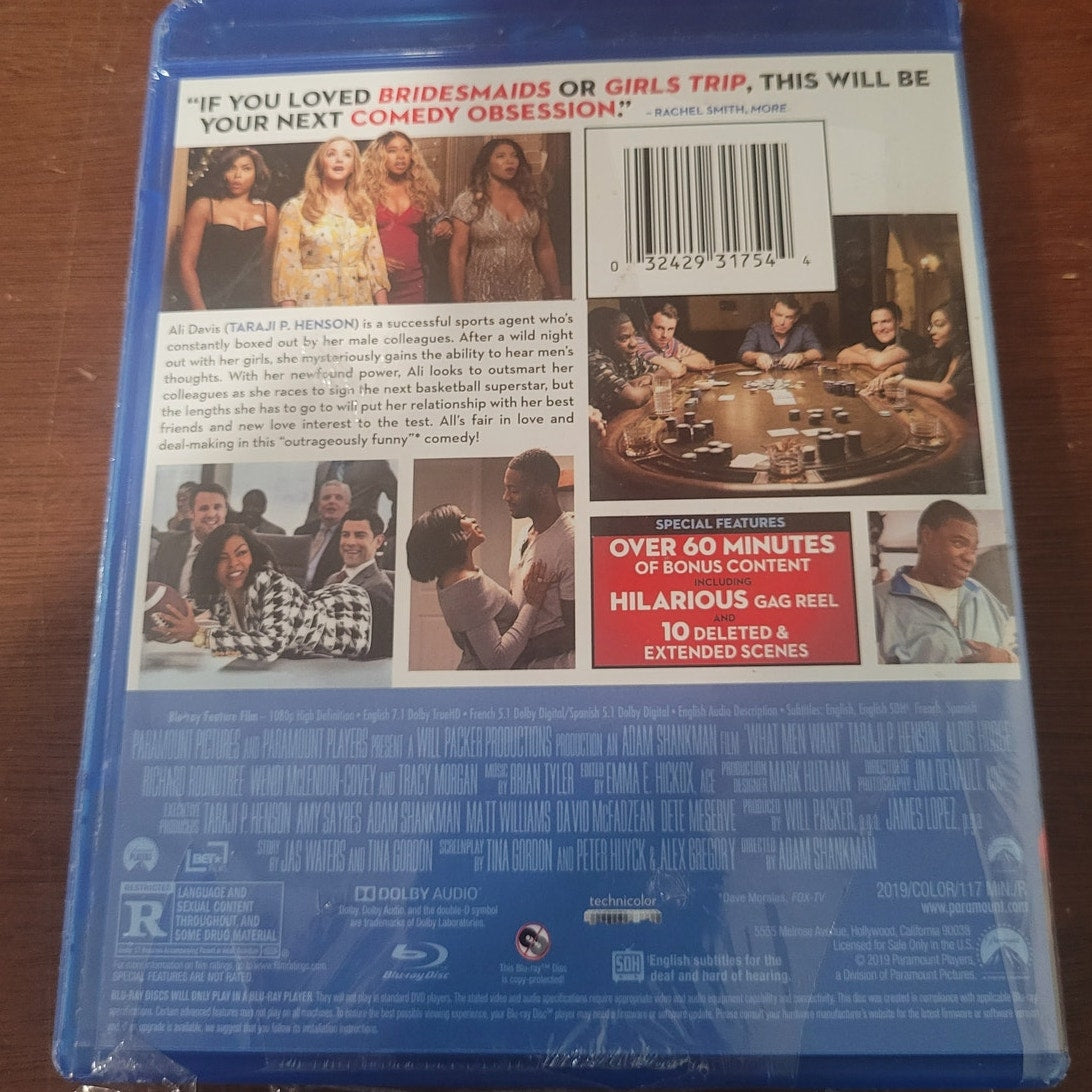 What Men Want Blu-ray 2019 Comedy Movie Taraji P Henson Tracy Morgan Aldis Hodge
