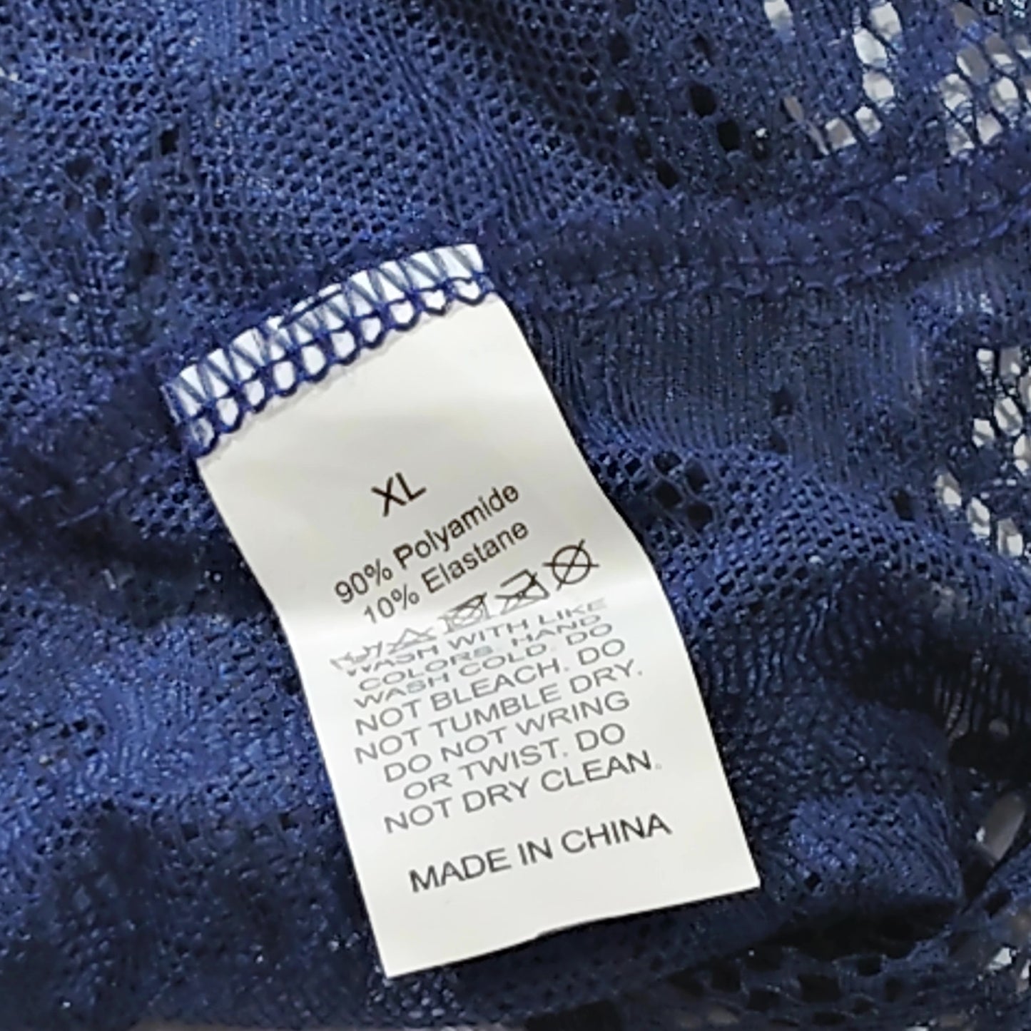 Avidlove Women’s Lace V‑Neck Babydoll Lingerie – Navy Blue – XL – NWOT