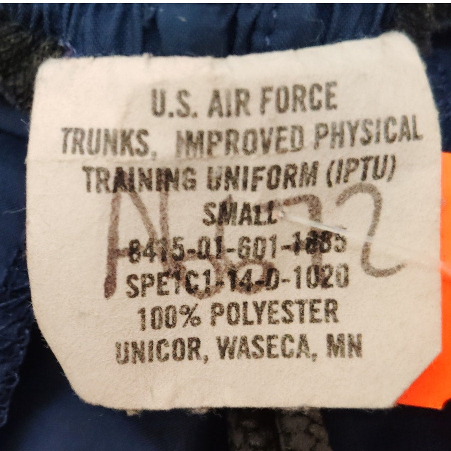 U.S. Air Force IPTU Shorts – Size Small, 100% Polyester Trunks, NSN 6415-01-601-1885, Unicor Waseca